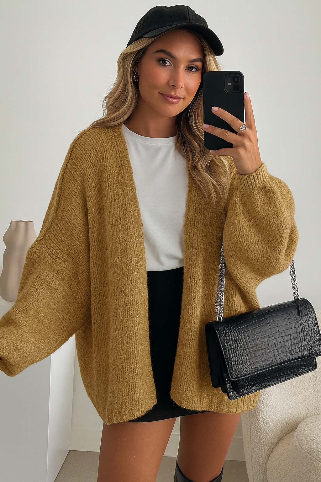 Kuscheliger Oversize-Strickcardigan