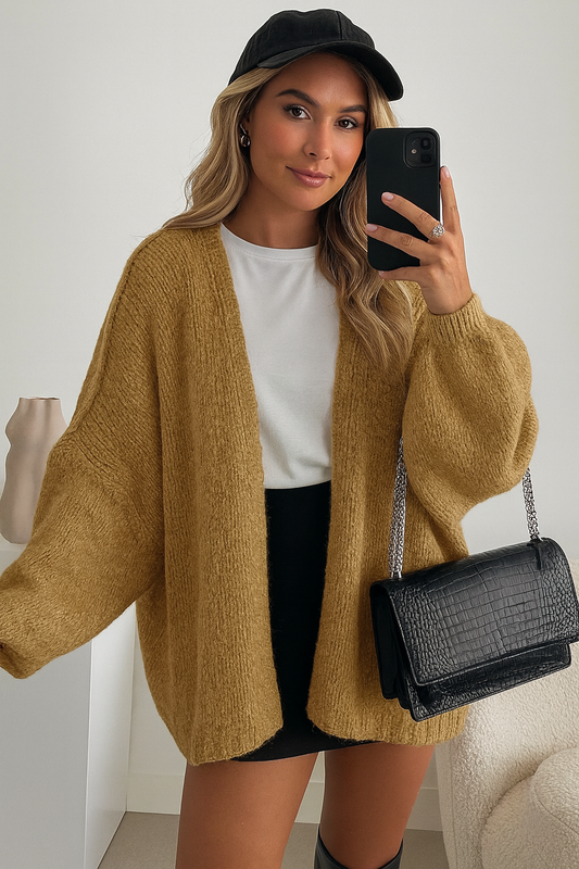Kuscheliger Oversize-Strickcardigan