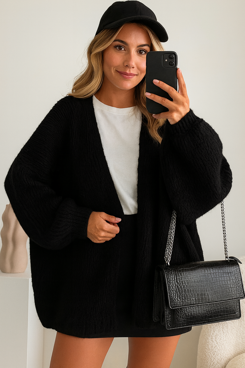 Kuscheliger Oversize-Strickcardigan