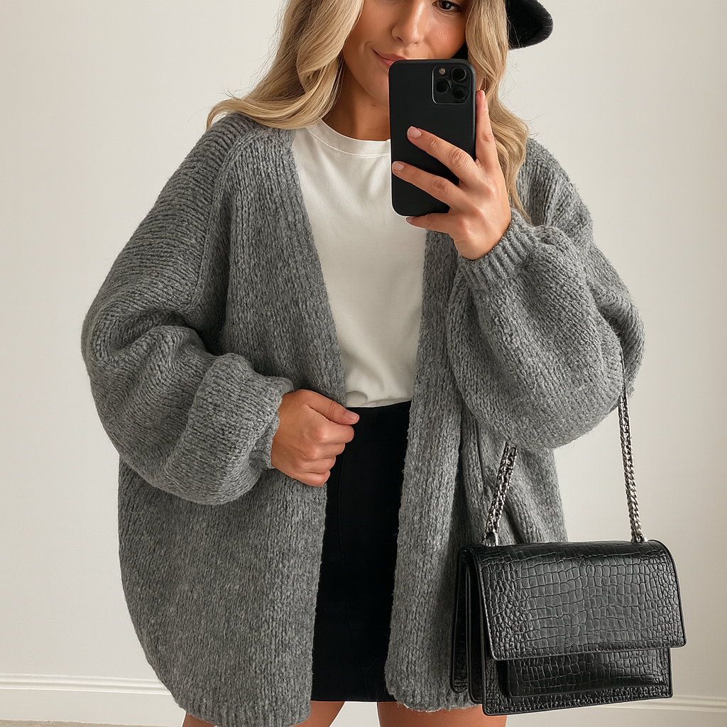 Kuscheliger Oversize-Strickcardigan