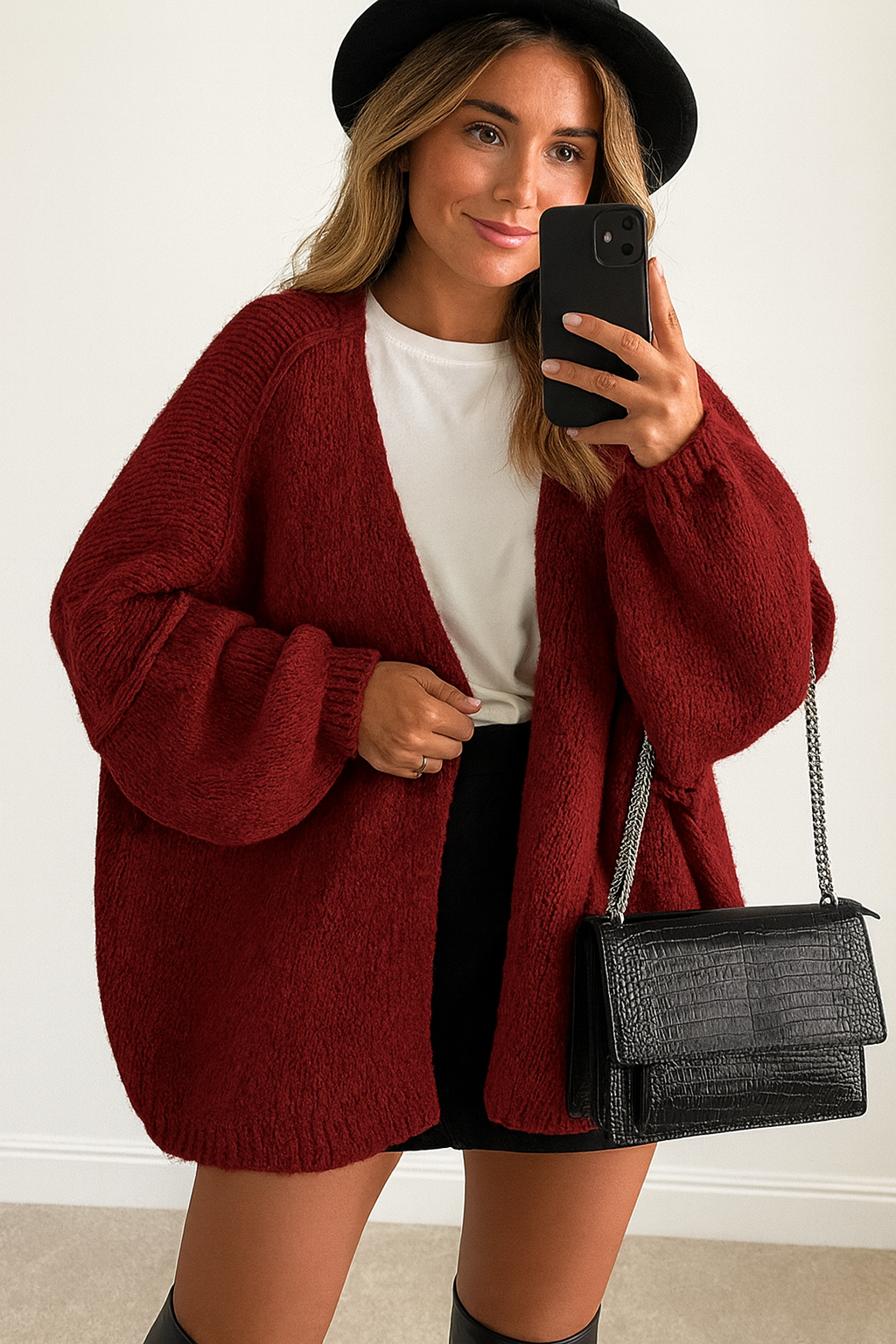 Kuscheliger Oversize-Strickcardigan