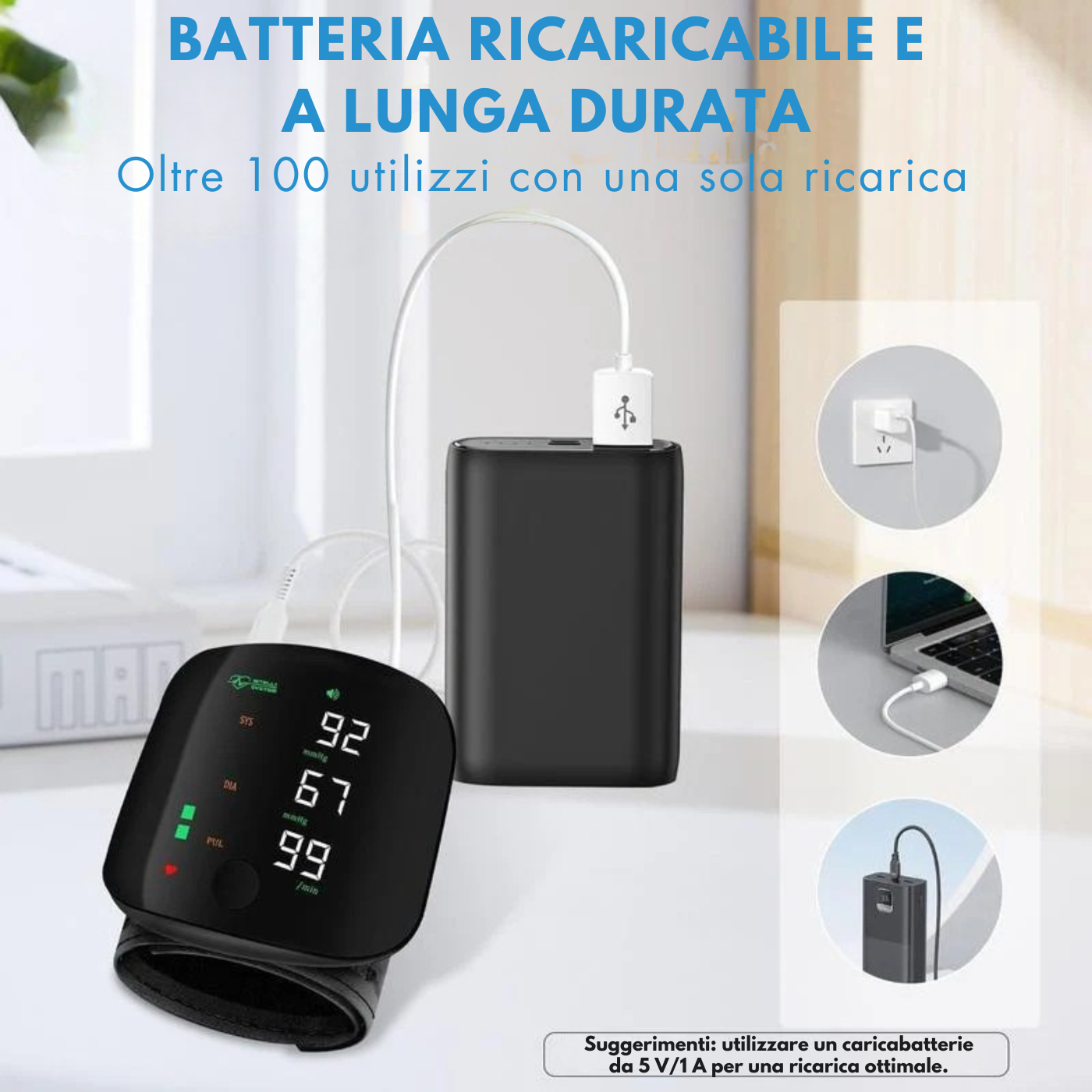 Finterra™ – Misuratore di Pressione da Polso Digitale Intelligente